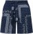 Ulla Popken Paisley Pull On Shorts Blue - Jeansy & Spodnie w Dużych Rozmiarach – Plus Size - 