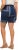 Ulla Popken Paisley Pull On Shorts Blue - Jeansy & Spodnie w Dużych Rozmiarach – Plus Size - 