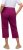 Ulla Popken Cropped Ruby Fit Pants Magnolia Red - Jeansy & Spodnie w Dużych Rozmiarach – Plus Size - 