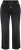 Ulla Popken Side Stripe Stretch Fit Boyfriend Jeans Black - Jeansy & Spodnie w Dużych Rozmiarach – Plus Size - 