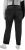 Ulla Popken Side Stripe Stretch Fit Boyfriend Jeans Black - Jeansy & Spodnie w Dużych Rozmiarach – Plus Size - 
