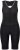Ulla Popken Padded Cycling Zip Front Bodysuit Black - Jeansy & Spodnie w Dużych Rozmiarach – Plus Size - 