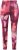 Ulla Popken Abstract Print Ski Leggings Red - Jeansy & Spodnie w Dużych Rozmiarach – Plus Size - 