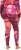 Ulla Popken Abstract Print Ski Leggings Red - Jeansy & Spodnie w Dużych Rozmiarach – Plus Size - 