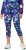 Ulla Popken Neon Bubble Quick Dry Leggings Blue - Jeansy & Spodnie w Dużych Rozmiarach – Plus Size - 