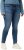 Ulla Popken Textured Stripe Sarah Slim Fit Jeans Blue - Jeansy & Spodnie w Dużych Rozmiarach – Plus Size - 