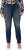 Ulla Popken Sammy Destroy 5 Pocket Jeans Blue Denim - Jeansy & Spodnie w Dużych Rozmiarach – Plus Size - 