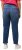 Ulla Popken Rhinestone Detail Stretch Fit Skinny Jeans Blue Denim - Jeansy & Spodnie w Dużych Rozmiarach – Plus Size - 