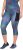 Ulla Popken Quick Dry Cropped Geometric Print Leggings Grey - Jeansy & Spodnie w Dużych Rozmiarach – Plus Size - 