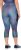 Ulla Popken Quick Dry Cropped Geometric Print Leggings Grey - Jeansy & Spodnie w Dużych Rozmiarach – Plus Size - 