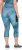 Ulla Popken Quick Dry Cropped Geometric Print Leggings Blue - Kurtki - 