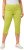 Ulla Popken Stretch Fit Raw Hem Capris Pistachio - Jeansy & Spodnie w Dużych Rozmiarach – Plus Size - 