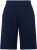 Ulla Popken Muslin Elastic Waist Wide Leg Shorts Blue - Jeansy & Spodnie w Dużych Rozmiarach – Plus Size - 