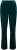Ulla Popken Velvet Elastic Waist Pants Green - Jeansy & Spodnie w Dużych Rozmiarach – Plus Size - 