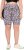 Ulla Popken Leopard Print Quick Drying Shorts Black - Jeansy & Spodnie w Dużych Rozmiarach – Plus Size - 