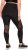 Ulla Popken Mesh Panel Leggings Black - Jeansy & Spodnie w Dużych Rozmiarach – Plus Size - 