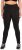 Ulla Popken Straight Leg Quick Drying Leggings Black - Jeansy & Spodnie w Dużych Rozmiarach – Plus Size - 