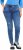Ulla Popken Lightly Distressed Slim Leg Jeans Blue - Jeansy & Spodnie w Dużych Rozmiarach – Plus Size - 