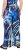 Ulla Popken Blue Stroke Wide Leg Palazzo Pants - Jeansy & Spodnie w Dużych Rozmiarach – Plus Size - 