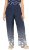 Ulla Popken Dot Gradient Wide Leg Elastic Waist Palazzo Pants Grey - Jeansy & Spodnie w Dużych Rozmiarach – Plus Size - 