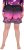 Ulla Popken Active Wide Leg Elastic Waist Palm Tree Pattern Mesh Shorts Black - Jeansy & Spodnie w Dużych Rozmiarach – Plus Size - 