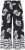 Ulla Popken Fossil Print Elastic Waist Palazzo Pants Black - Jeansy & Spodnie w Dużych Rozmiarach – Plus Size - 