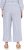 Ulla Popken Coastal Stripe Linen Blend Elastic Waist Culottes Blue - Jeansy & Spodnie w Dużych Rozmiarach – Plus Size - 