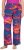 Ulla Popken Abstract Sunset Elastic Waist Palazzo Pants Orange - Jeansy & Spodnie w Dużych Rozmiarach – Plus Size - 
