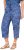 Ulla Popken Italy Print Elastic Waist Culottes Blue - Jeansy & Spodnie w Dużych Rozmiarach – Plus Size - 
