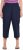 Ulla Popken Stretch Fit Paper Bag Culottes Navy - Jeansy & Spodnie w Dużych Rozmiarach – Plus Size - 
