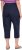 Ulla Popken Stretch Fit Paper Bag Culottes Navy - Jeansy & Spodnie w Dużych Rozmiarach – Plus Size - 