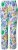Ulla Popken Italy Print Elastic Waist Pants White - Jeansy & Spodnie w Dużych Rozmiarach – Plus Size - 