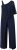 Ulla Popken Asymmetric Lace Panel Jumpsuit Navy - Jeansy & Spodnie w Dużych Rozmiarach – Plus Size - 