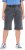 Ulla Popken Indigo Dyed Elastic Waist Jersey Shorts Black - Jeansy & Spodnie w Dużych Rozmiarach – Plus Size - 