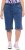 Ulla Popken Indigo Dyed Elastic Waist Jersey Shorts Blue - Jeansy & Spodnie w Dużych Rozmiarach – Plus Size - 