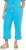 Ulla Popken Muslin Elastic Waist Culottes Blue - Jeansy & Spodnie w Dużych Rozmiarach – Plus Size - 