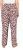 Ulla Popken Leopard Print Elastic Waist Pants White - Jeansy & Spodnie w Dużych Rozmiarach – Plus Size - 
