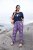 Ulla Popken Seashell Print Elastic Waist Pants Blue - Jeansy & Spodnie w Dużych Rozmiarach – Plus Size - 