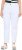 Ulla Popken Used Look 5 Pocket Comfy Waistband Mom Jeans Snow White - Jeansy & Spodnie w Dużych Rozmiarach – Plus Size - 