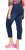 Ulla Popken Cropped Denim Look Stretch Fit Leggings Denim Blue - Jeansy & Spodnie w Dużych Rozmiarach – Plus Size - 