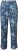 Ulla Popken Patchwork Paisley Elastic Waist Pants Blue - Jeansy & Spodnie w Dużych Rozmiarach – Plus Size - 