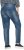Ulla Popken Decorative Seam Stretch Fit Boyfriend Jeans Blue - Jeansy & Spodnie w Dużych Rozmiarach – Plus Size - 