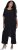 Ulla Popken Layered Chiffon Wrap Jumpsuit Grey - Jeansy & Spodnie w Dużych Rozmiarach – Plus Size - 
