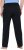 Ulla Popken Side Stripe Elastic Waist Joggers Black - Jeansy & Spodnie w Dużych Rozmiarach – Plus Size - 