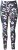 Ulla Popken Leopard Print Quick Drying Leggings Black - Jeansy & Spodnie w Dużych Rozmiarach – Plus Size - 