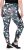 Ulla Popken Quick Drying Botanical Print Sport Leggings Black - Jeansy & Spodnie w Dużych Rozmiarach – Plus Size - 