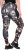 Ulla Popken Abstract Print Quick Dry Sports Leggings Black - Jeansy & Spodnie w Dużych Rozmiarach – Plus Size - 