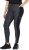 Ulla Popken Quick Drying Leopard Print Sport Leggings Black - Jeansy & Spodnie w Dużych Rozmiarach – Plus Size - 