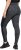 Ulla Popken Quick Drying Leopard Print Sport Leggings Black - Jeansy & Spodnie w Dużych Rozmiarach – Plus Size - 