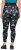 Ulla Popken Quick Drying Celestial Print Sport Leggings Black - Jeansy & Spodnie w Dużych Rozmiarach – Plus Size - 
